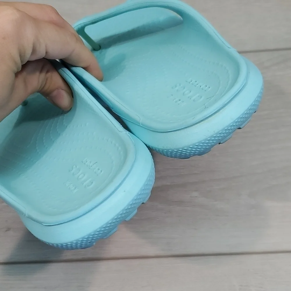Crocs Kids Girls Outdoor Rubber Sandals Flip Flop shoes sz J1